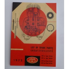 KATALOG NÁHRADNÍCH DÍLŮ - JAWA 350/360 + 250/559 (PANELKA) - ANGICKÝ + NĚMECKÝ JAZYK